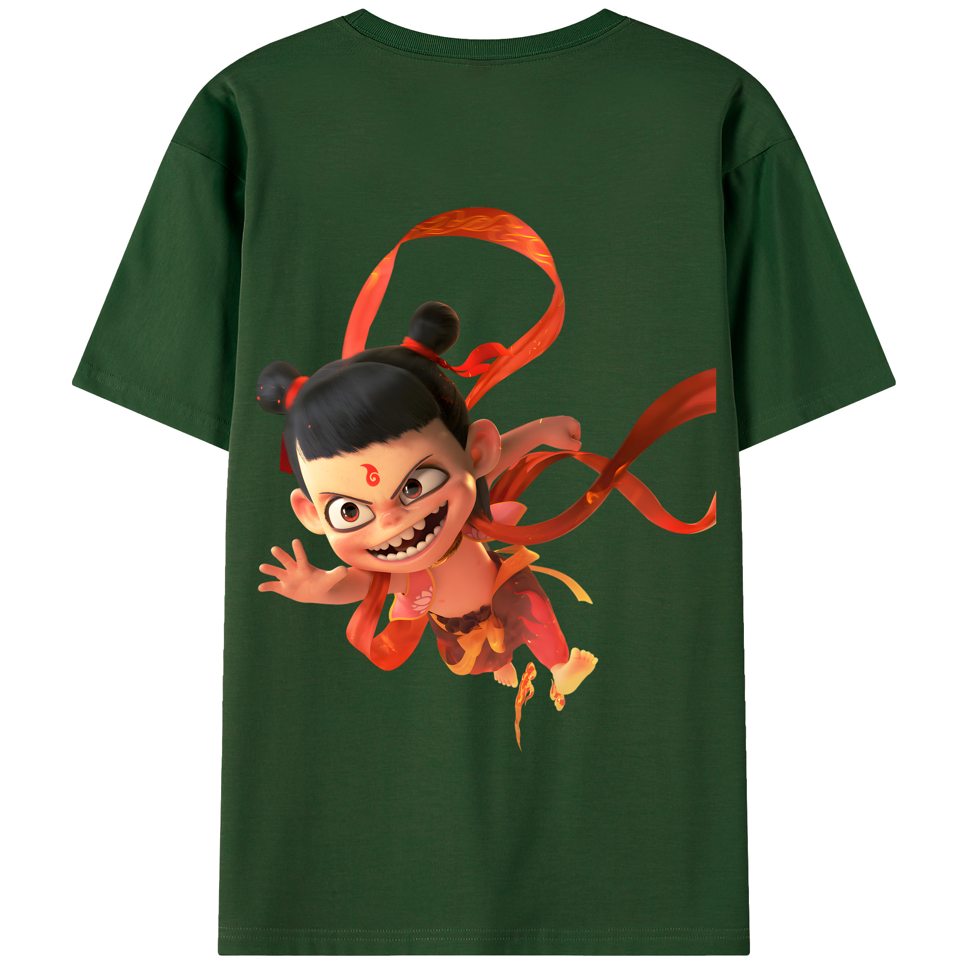 Ne Zha 2 ナタ 魔童の大暴れ 綿100％半袖Tシャツ（背面プリント）